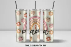 3D MaMa inflated 20 oz Tumbler Wrap Sublimation. Product Image 3