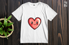 Cute Smiling Heart Clipart Sublimation PNG Product Image 2