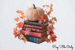 Autumn Books Sublimation Clipart PNG Product Image 1