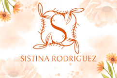 Ivy Whisper Monogram - Elegant Botanical Monogram Serif Font Product Image 2