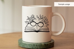 Books With Reading Glasses SVG Product Image 3