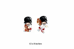 gnome american football, watercolor football Product Image 2