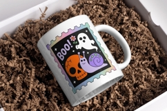 Spooky Post Vintage Halloween Stamp PNG Pack Product Image 3