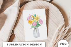 Watercolor Flowers Bouquet png Product Image 3
