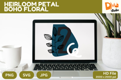 Heirloom Petal Boho Floral Monogram Product Image 1