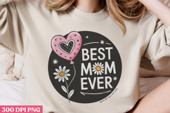 Floral Mama Mom Sublimation PNG Product Image 3