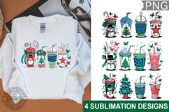Christmas PNG, Christmas Coffee Sublimation Designs Product Image 1