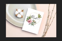 Watercolor Peonies Wreath Clipart Product Image 4