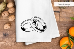 Minimalist Wedding Rings SVG Product Image 3