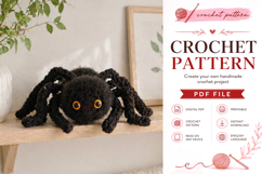 Fuzzy Spider Amigurumi Crochet Pattern PDF Product Image 3