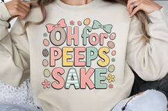 Oh for peeps sake PNG, Coquette Easter Day Sublimation PNG Product Image 3