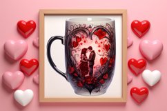 Gothic Valentines Day Clipart, Valentine Skeleton Product Image 3