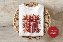 Christmas Present Illustration, Cartoon Christmas Bow PNG Product Image 3
