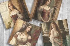 Vintage Ladies Scrapbooking Papers | Printable Ephemera Product Image 3