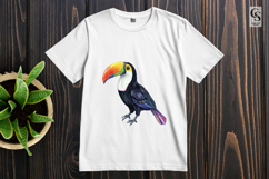 Cute Toucan Watercolor Clipart Sublimation PNG Product Image 2