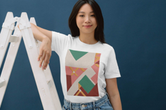 Colorful Geometric Abstract Embroidery Design Product Image 3