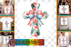 RADIANT PNG Sublimation Gifts, Flower Cross Product Image 1