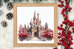 Christmas Castle Clipart Sublimation, Christmas PNG Product Image 3