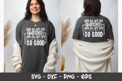 All My Life Faithful Inspirational SVG T-shirt Design Product Image 3