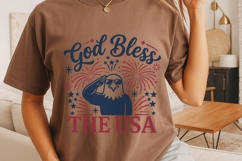 God Bless The Usa Svg, USA Eagle Svg, Fourth Of July Svg. Product Image 4
