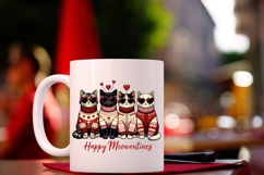 Happy Meowentines Valentine Cats Clipart Product Image 3