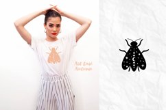 Boho bee svg, celestial moth svg, bee clipart, mystical svg Product Image 3