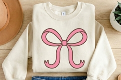 Pink Coquette Clipart PNG SVG, Floral Bows Hearts Sparkles Product Image 3