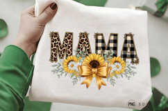 Mama Leopard Floral PNG ,Mama Leopard &amp; Plaid Floral PNG Product Image 1
