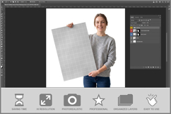 Woman Holding Vertical Poster Product Image 2