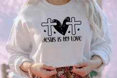 Jesus is my love SVG, Valentine's Day SVG Product Image 3