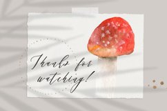 Mushroom illustrations Watercolor fall clipart Hello autumn Product Image 3