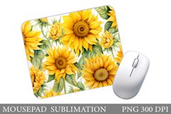 Sunflowers Mouse Pad. Flowers Mouse Pad Design Product Image 1