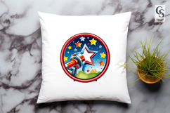 Colorful Star Telescope Clipart Sublimation PNG Product Image 3