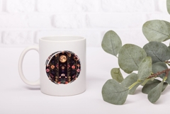 Celestial Moon Illustration PNG, Boho Flowers Illustration Product Image 3