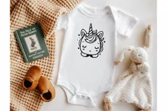 Cute baby unicorn face. SVG, PNG, EPS. Cut file. Product Image 4