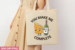 You Make Me Complete PNG, Valentine Sublimation PNG Product Image 3