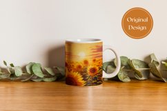 Sunflowers Mug Sublimation Design, Fall Mug Sublimation Product Image 3