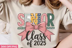 Senior Class Of 2025 PNG, Retro Teacher Sublimation PNG Product Image 3