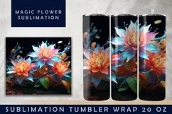 3d Flower Sublimation Tumbler | 3d Tumbler Wrap Product Image 4