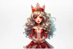 Christmas Little Girl Clipart PNG Product Image 3