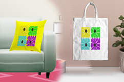 Colorful Floral Block Embroidery Design Product Image 3