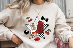 Retro Western Cowgirl Sublimation PNG Product Image 3