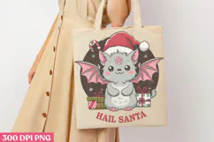 Hail Santa PNG, Cute Baphomet Sublimation PNG Product Image 3