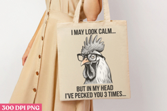 I May Look Calm PNG, Funny Animal Jokes sublimation P Product Image 1