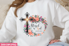 Blessed By God Loved by God PNG, Jesus Sublimation PNG Product Image 3
