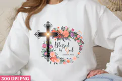 Blessed By God Loved by God PNG, Jesus Sublimation PNG Product Image 3