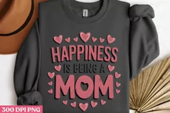 Happiness is being a mom PNG, Mothers Day Sublimation PNG Product Image 3