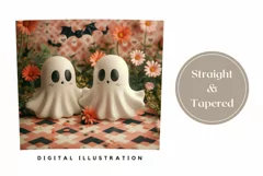 Cute Halloween Tumbler 3D Wrap, Funny Ghost Tumbler Template Product Image 3