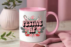 Festive AF Sublimation PNG, Holiday Party Sublimation PNG Product Image 3