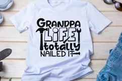 Grandpa Life Totally Nailed It Svg, Father's Day Svg. Product Image 4